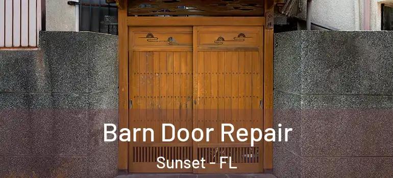  Barn Door Repair Sunset - FL