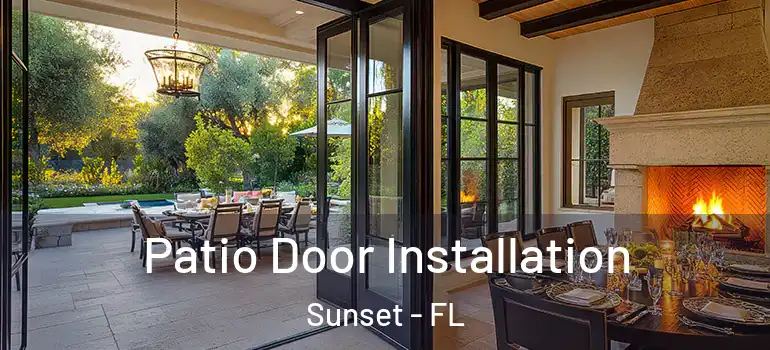  Patio Door Installation Sunset - FL