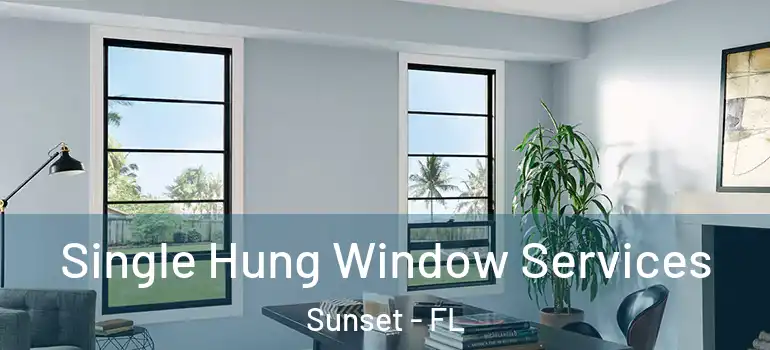  Single Hung Window Services Sunset - FL