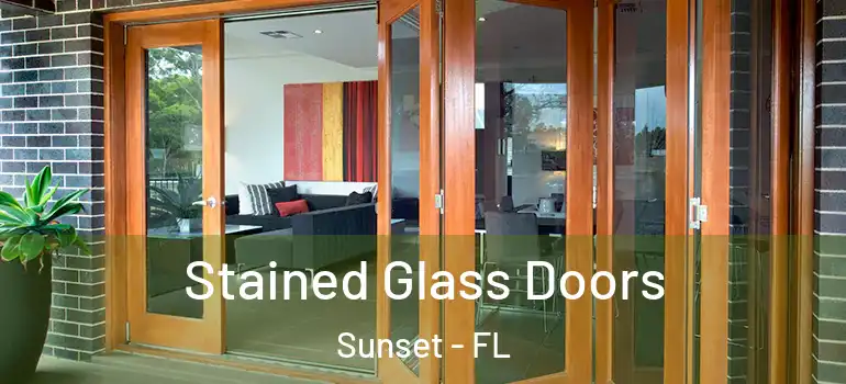  Stained Glass Doors Sunset - FL
